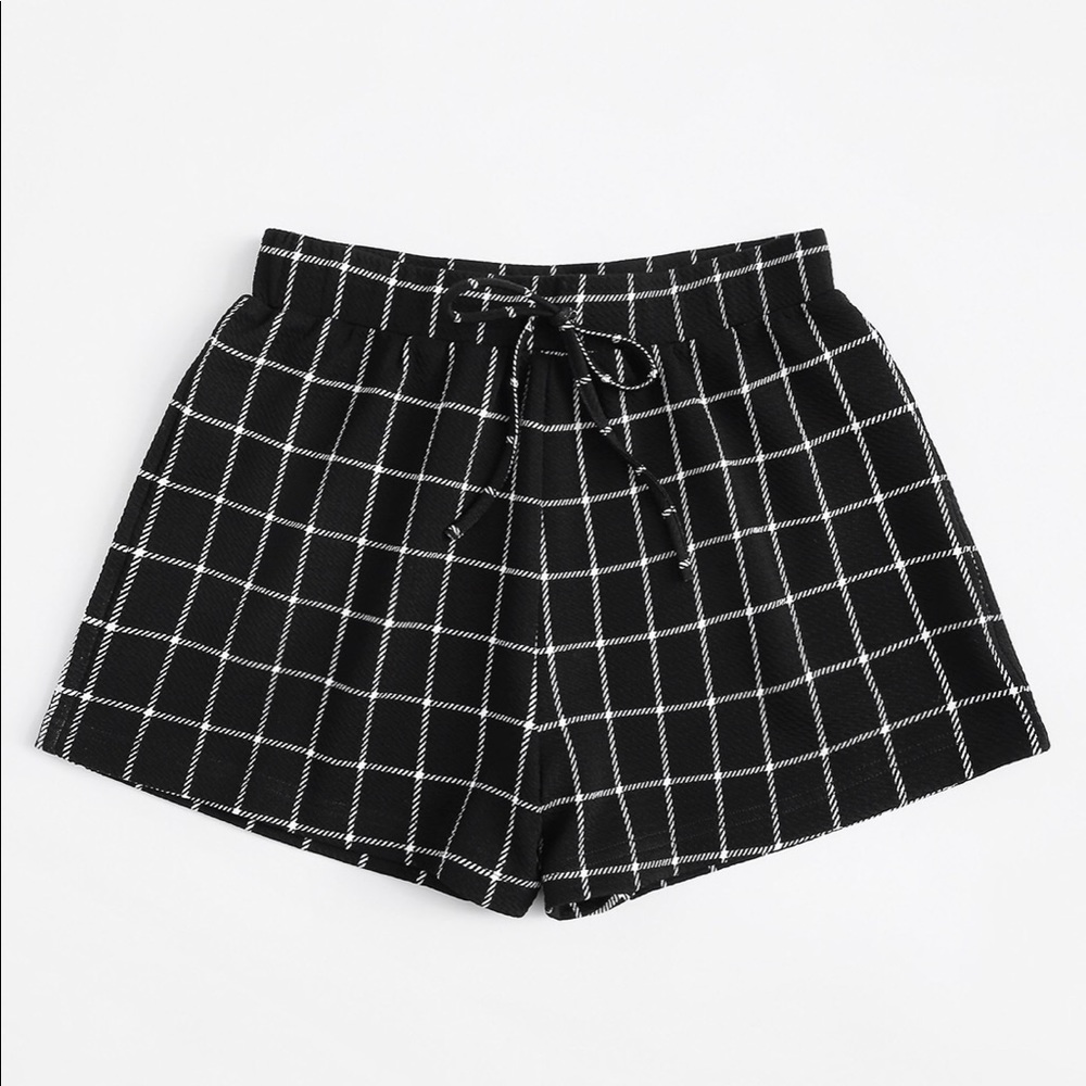 Grip print drawstring shorts